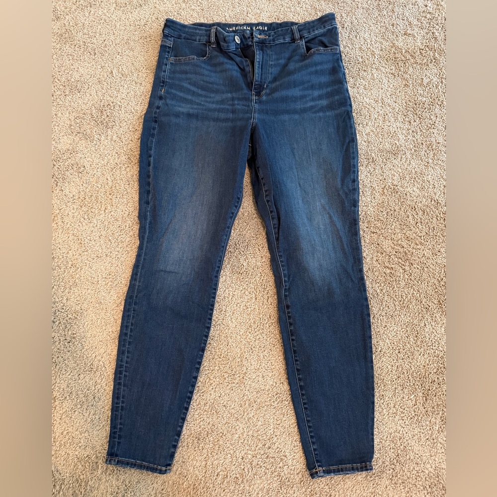 American Eagle Outfitters Dark Blue Skinny Jeans